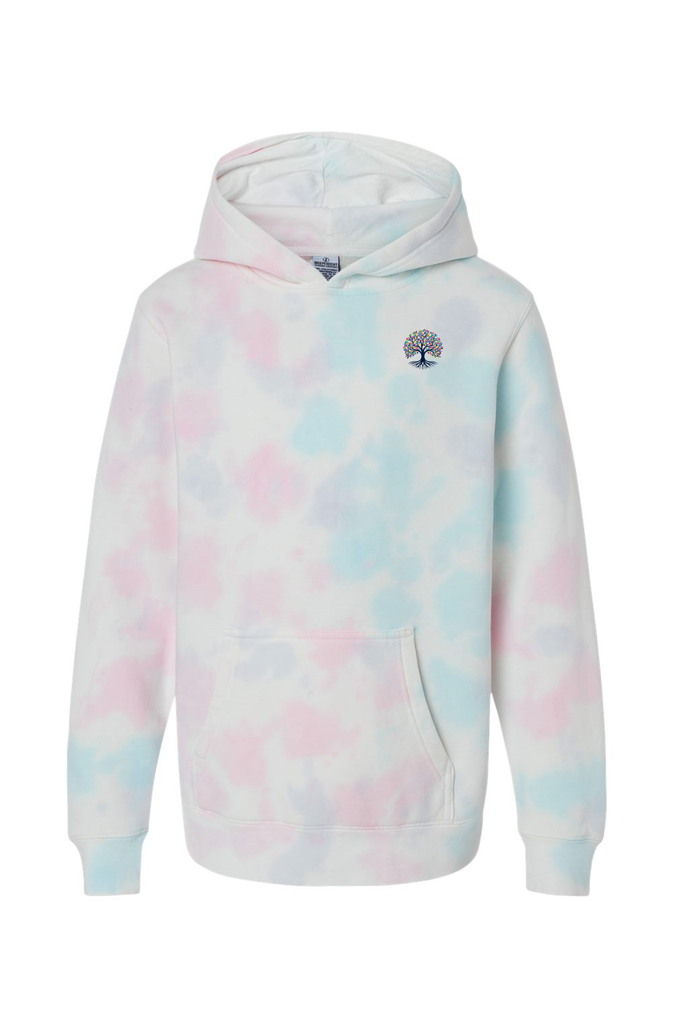 Youth Cotton Candy Tie Dye Hoodie